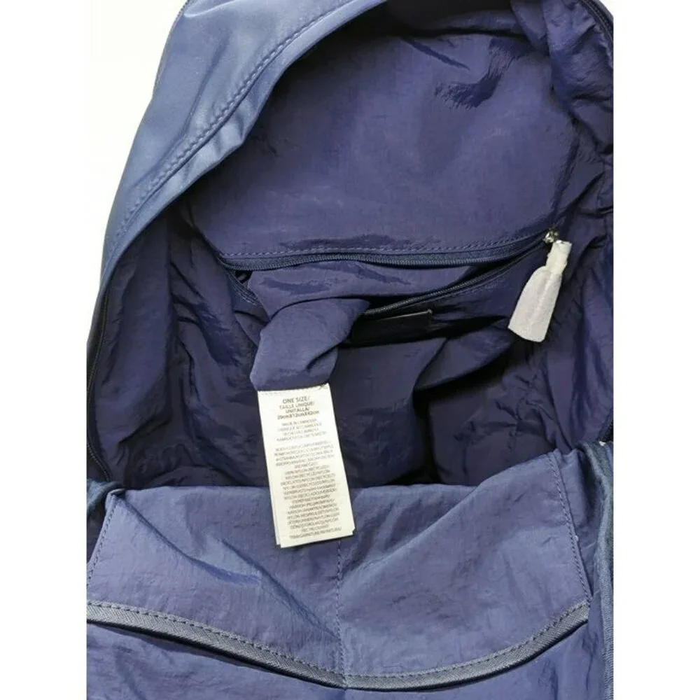 Lauren Ralph Lauren Nylon Medium Stevie Backpack Refined Navy (MSRP $275)